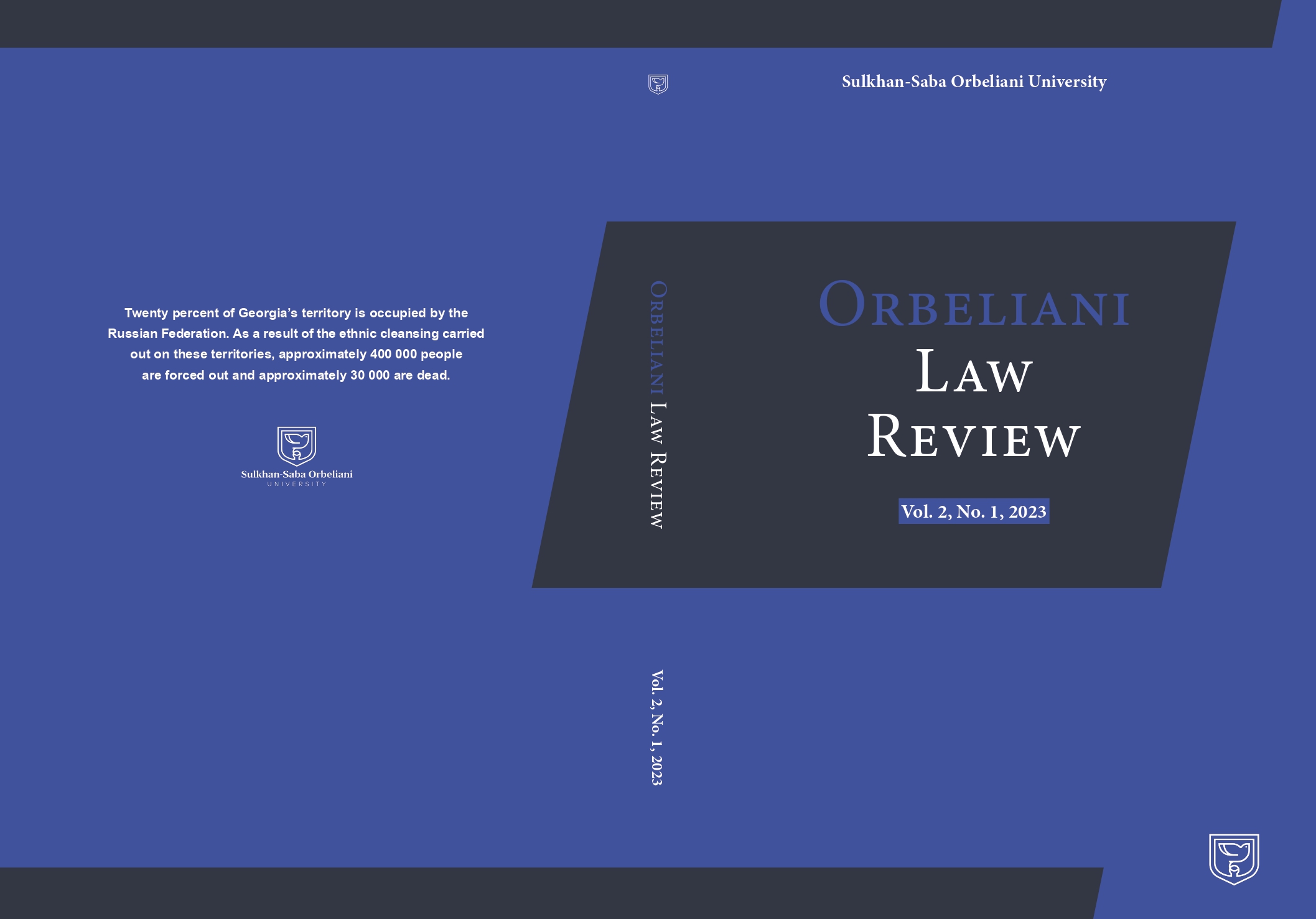 					View Vol. 2 No. 1 (2023): Orbeliani Law Review
				
